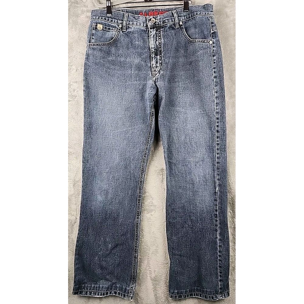 Alberto Rock Jeans‎ Mens Size 34x30 Blue EU 50 Model 4370 Dark Wash Inky Denim